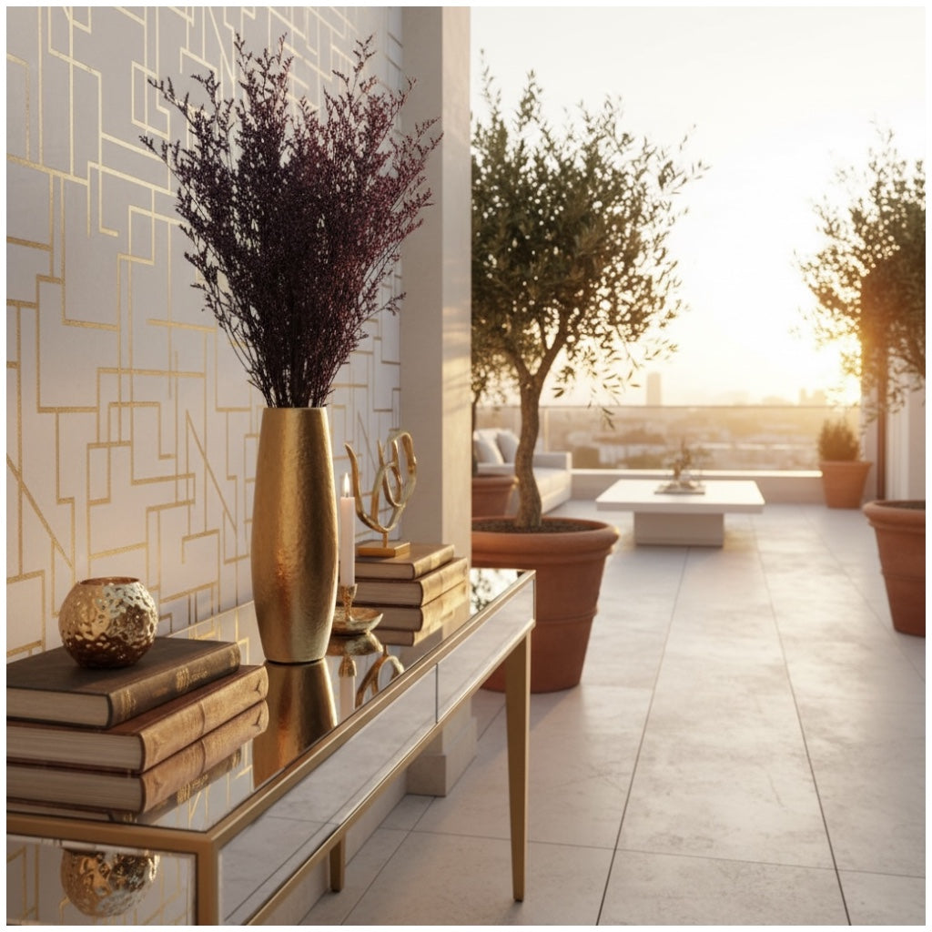 Preserved Caspia Floral Stems – Elegant Natural Dried Bouquet- Purple