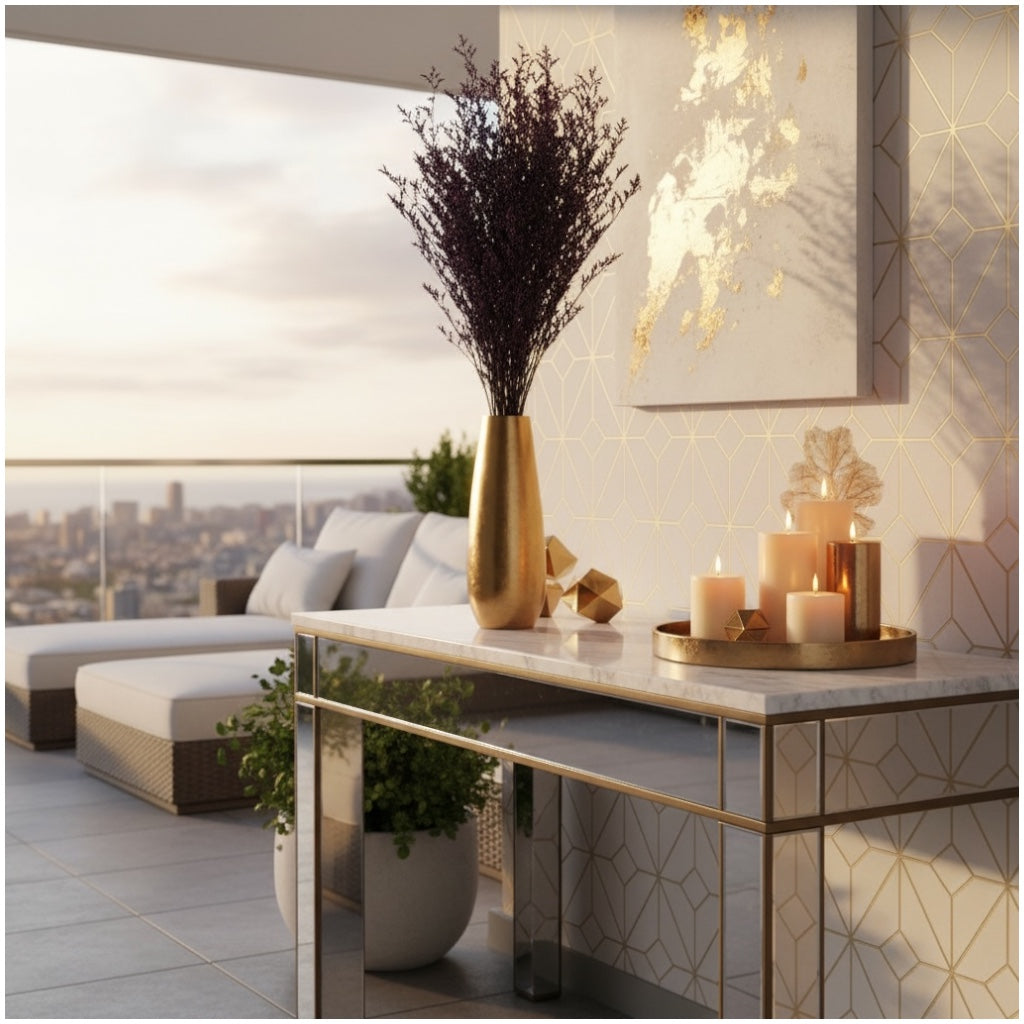 Preserved Caspia Floral Stems – Elegant Natural Dried Bouquet- Purple