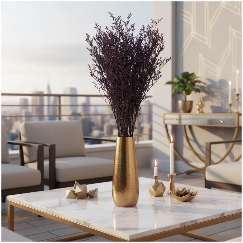 Preserved Caspia Floral Stems – Elegant Natural Dried Bouquet- Purple