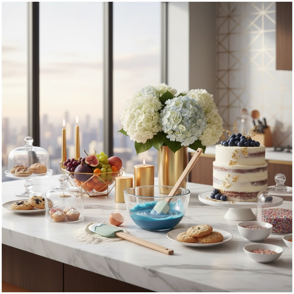 Silicone Spatula, Spoon and Scraper Set of 3 – Non-Stick Baking Tools