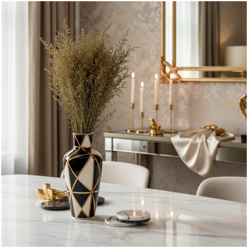 Real Preserved Caspia Stems – Dried Floral Bouquet – 80cm - Mustard Yellow