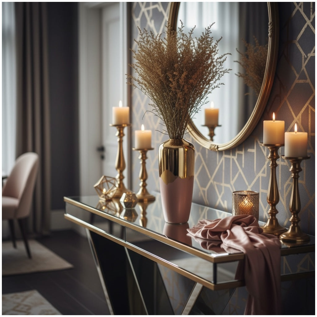 Real Preserved Caspia Stems – Dried Floral Bouquet – 80cm - Mustard Yellow