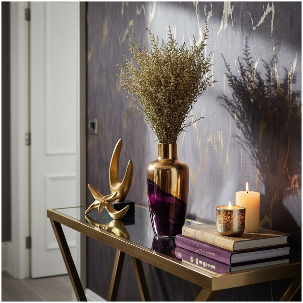 Real Preserved Caspia Stems – Dried Floral Bouquet – 80cm - Mustard Yellow