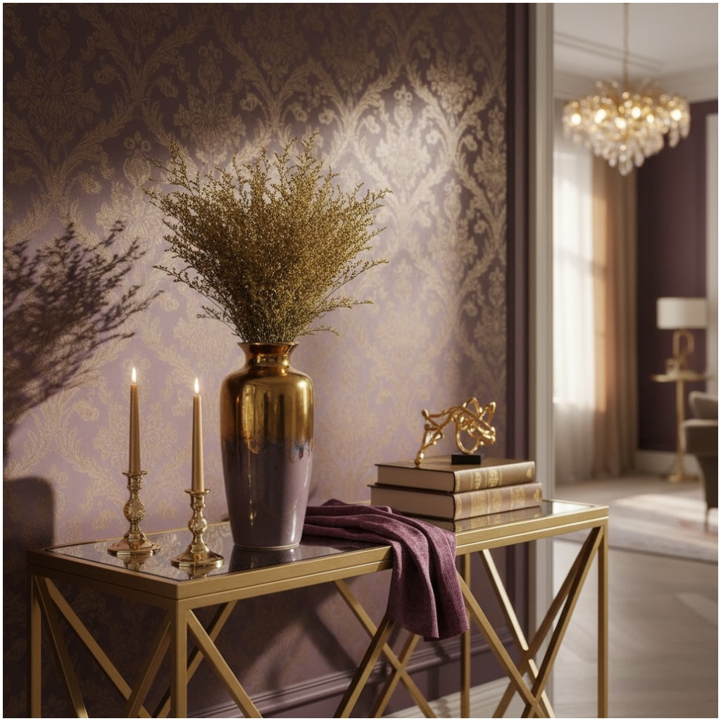 Real Preserved Caspia Stems – Dried Floral Bouquet – 80cm - Mustard Yellow