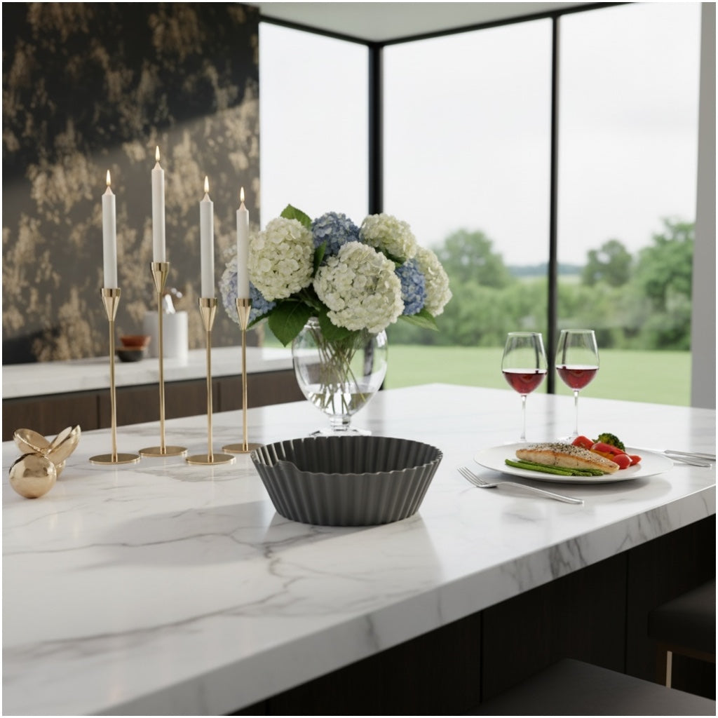 Essential Air Fryer Non Stick Silicone Liner-Durable and flexible-26cm Grey