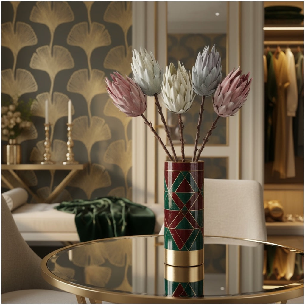 Luxury Beautiful King Protea Stems –South African National Flower -Set of 5