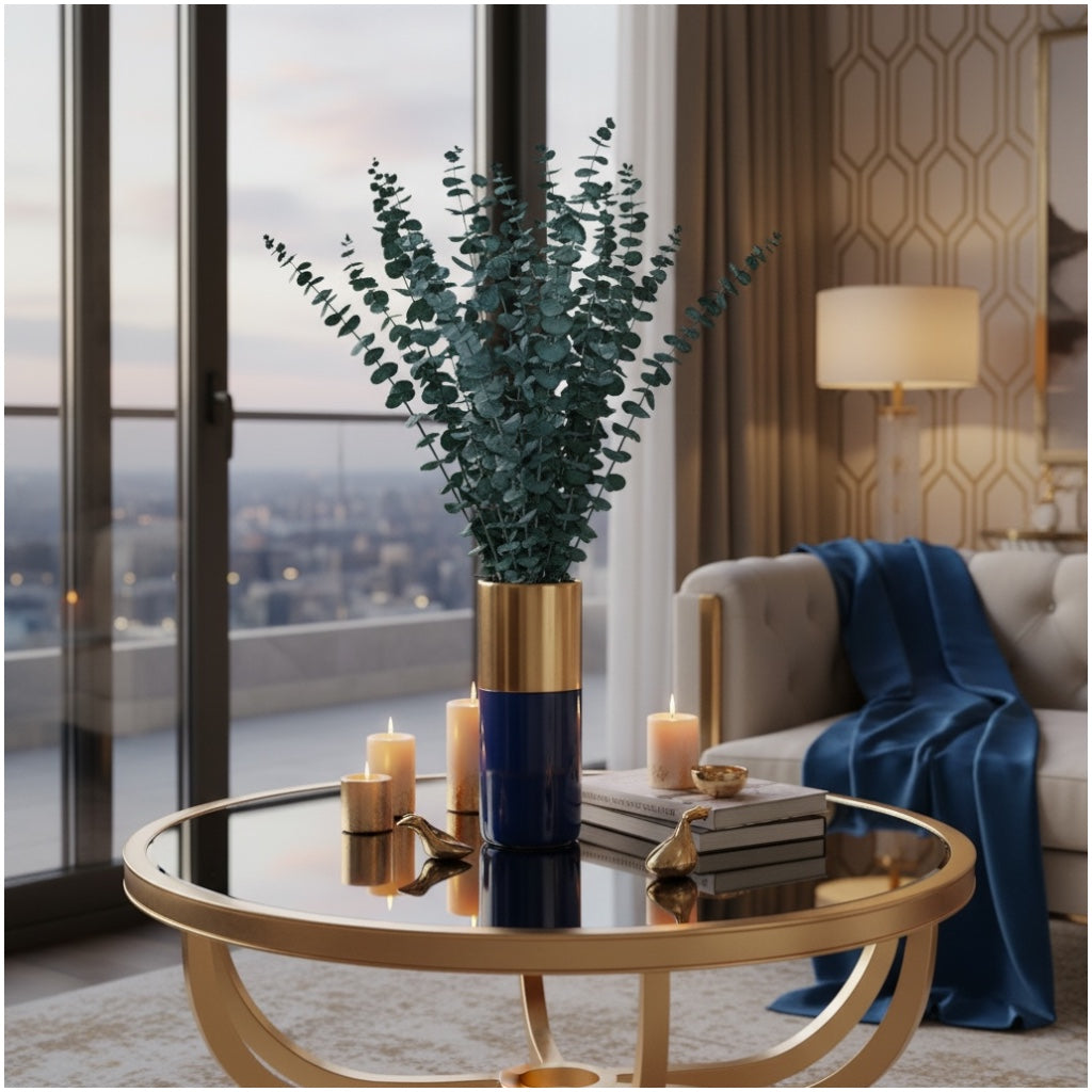 Elegant Preserved Eucalyptus Stems– Dried Eucalyptus Bouquet-Green-(66 cm)