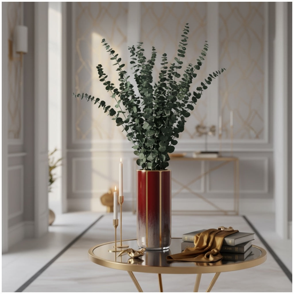 Elegant Preserved Eucalyptus Stems– Dried Eucalyptus Bouquet-Green-(66 cm)