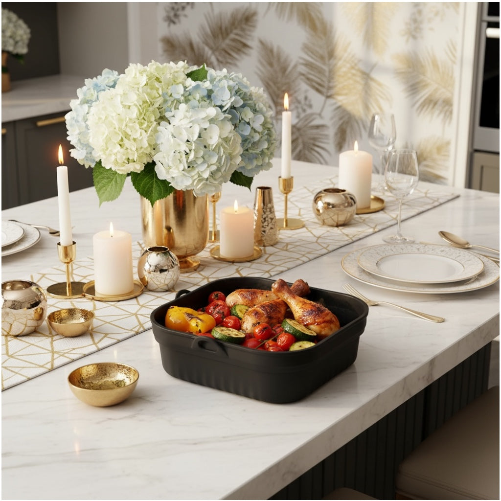 Reusable Silicone Air Fryer Basket Liner – Non Stick Reusable Cooking Tray