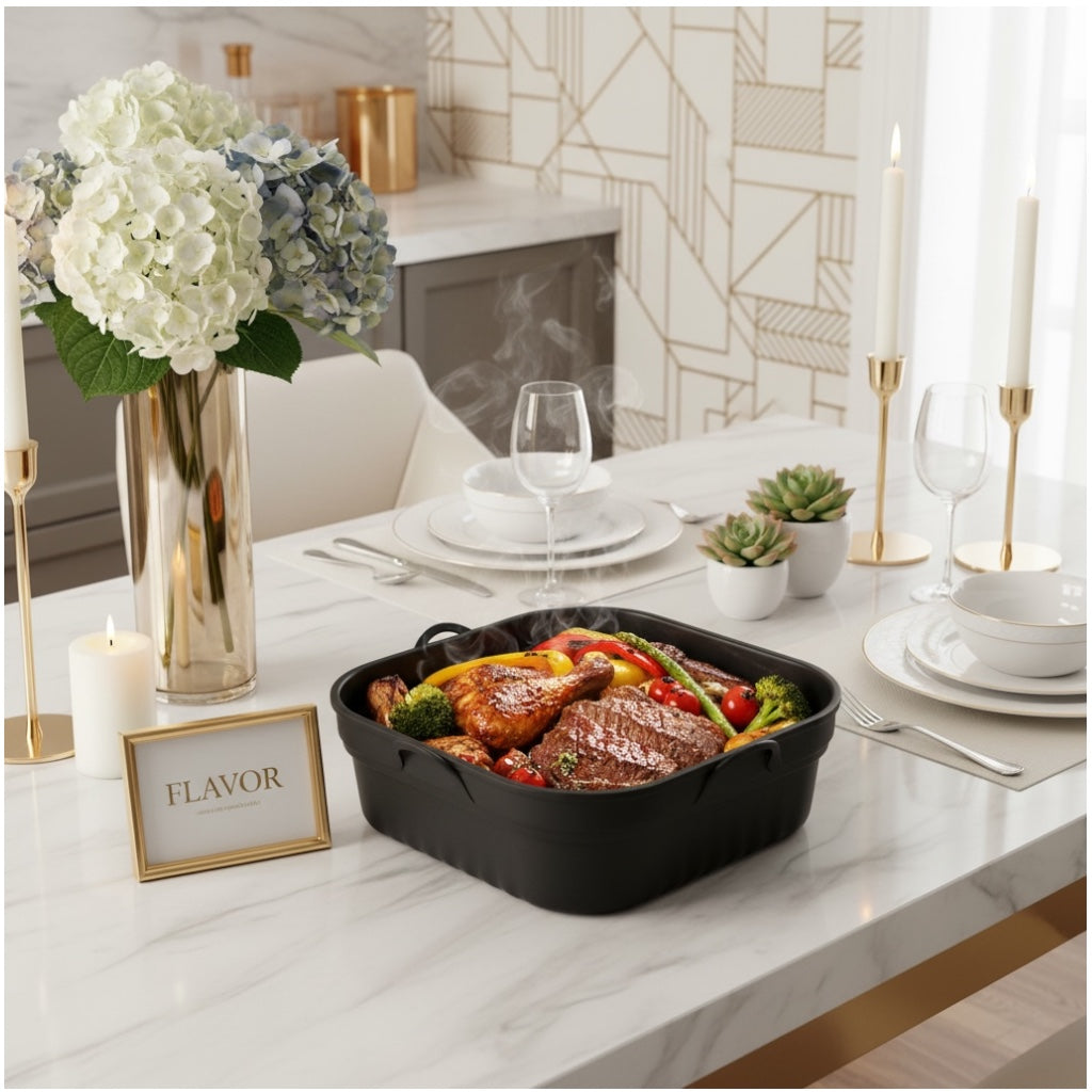 Reusable Silicone Air Fryer Basket Liner – Non Stick Reusable Cooking Tray
