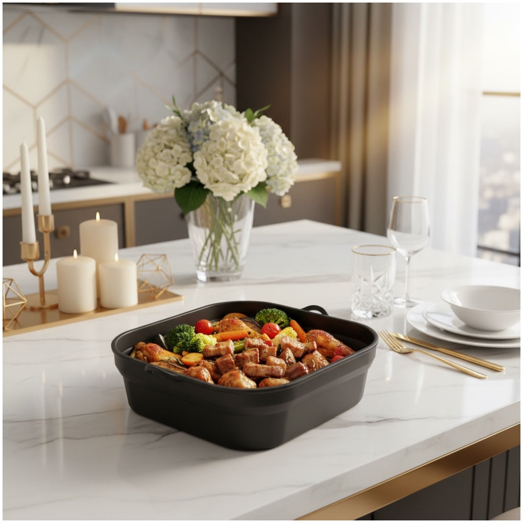 Reusable Silicone Air Fryer Basket Liner – Non Stick Reusable Cooking Tray