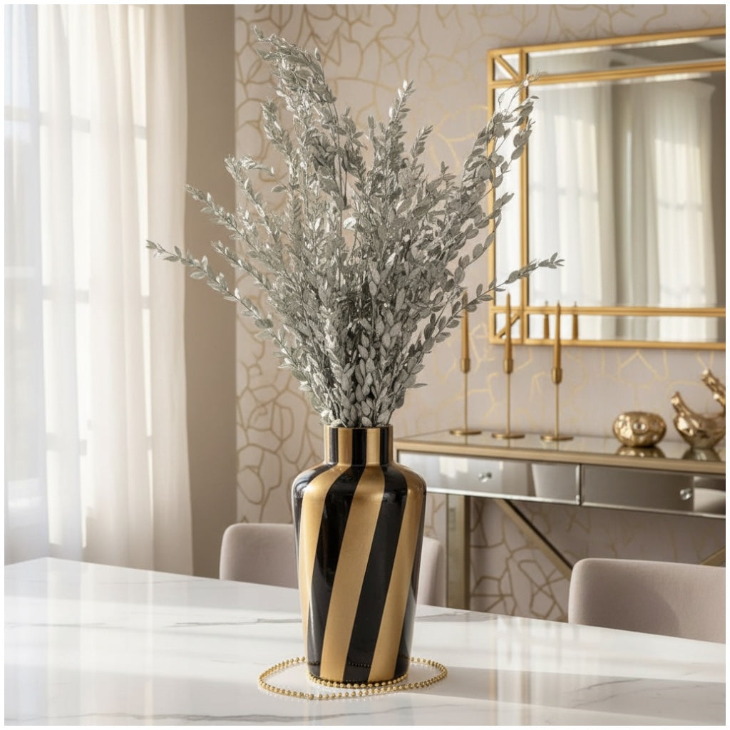 Luxury Metallic Silver Eucalyptus Stems – 68cm Preserved Beautiful Bouquet