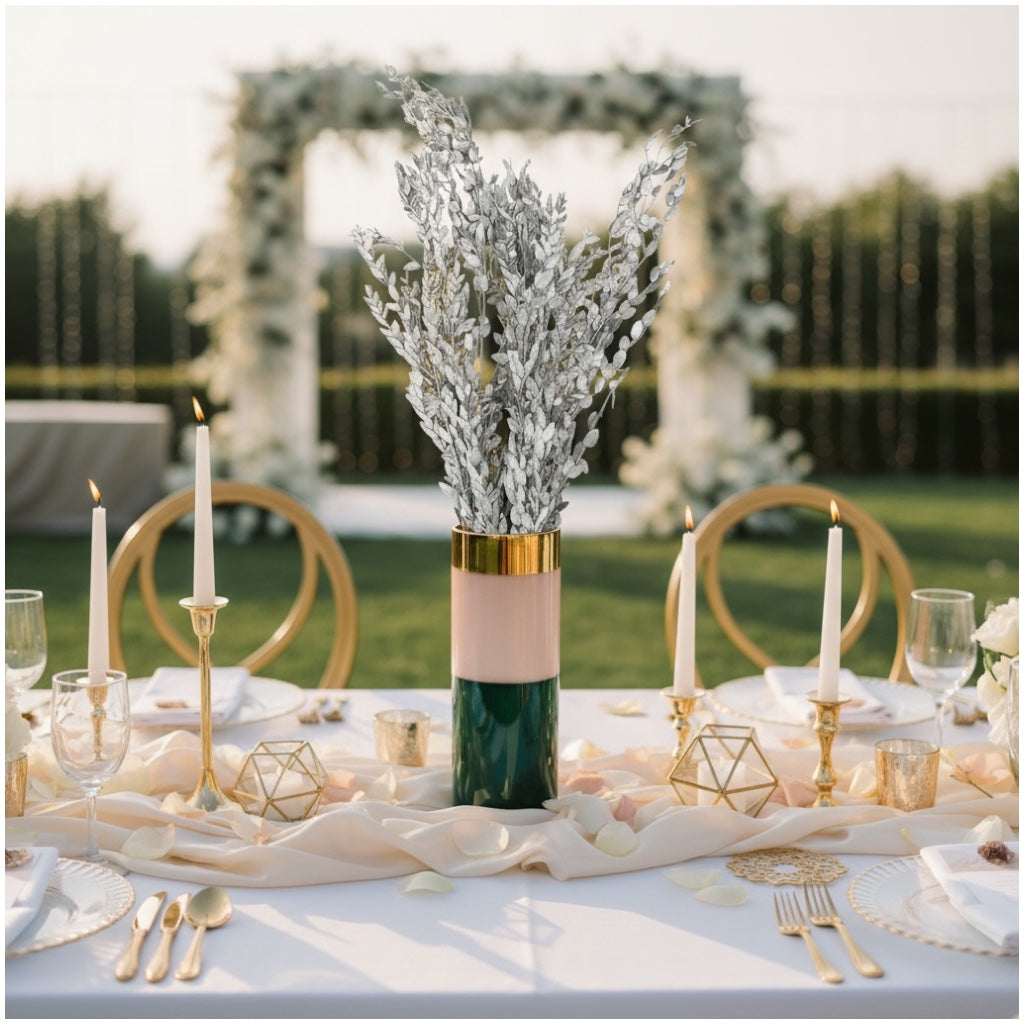 Luxury Metallic Silver Eucalyptus Stems – 68cm Preserved Beautiful Bouquet
