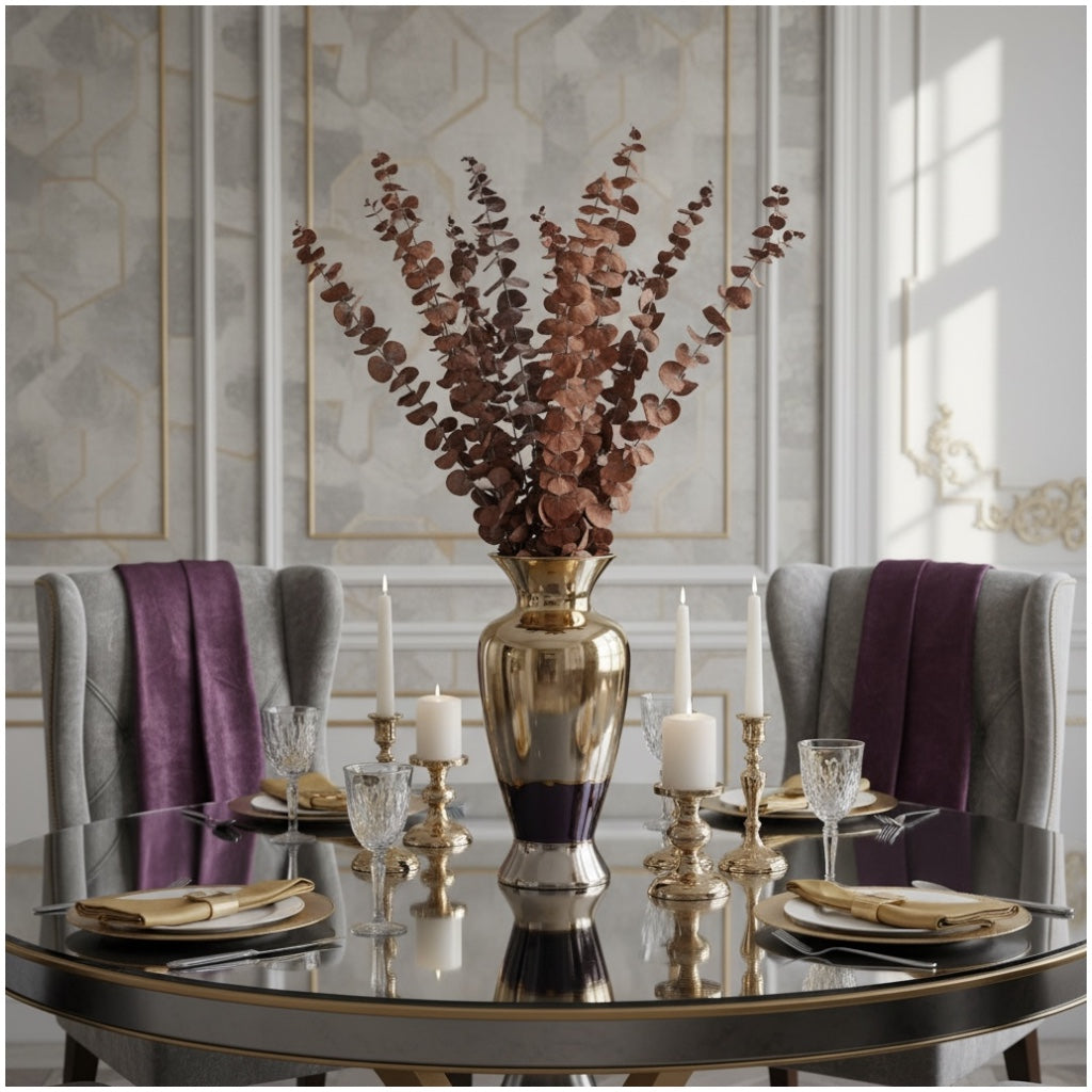 Lovely Brown Preserved Eucalyptus Stems - 60cm - Elegant Home Decor