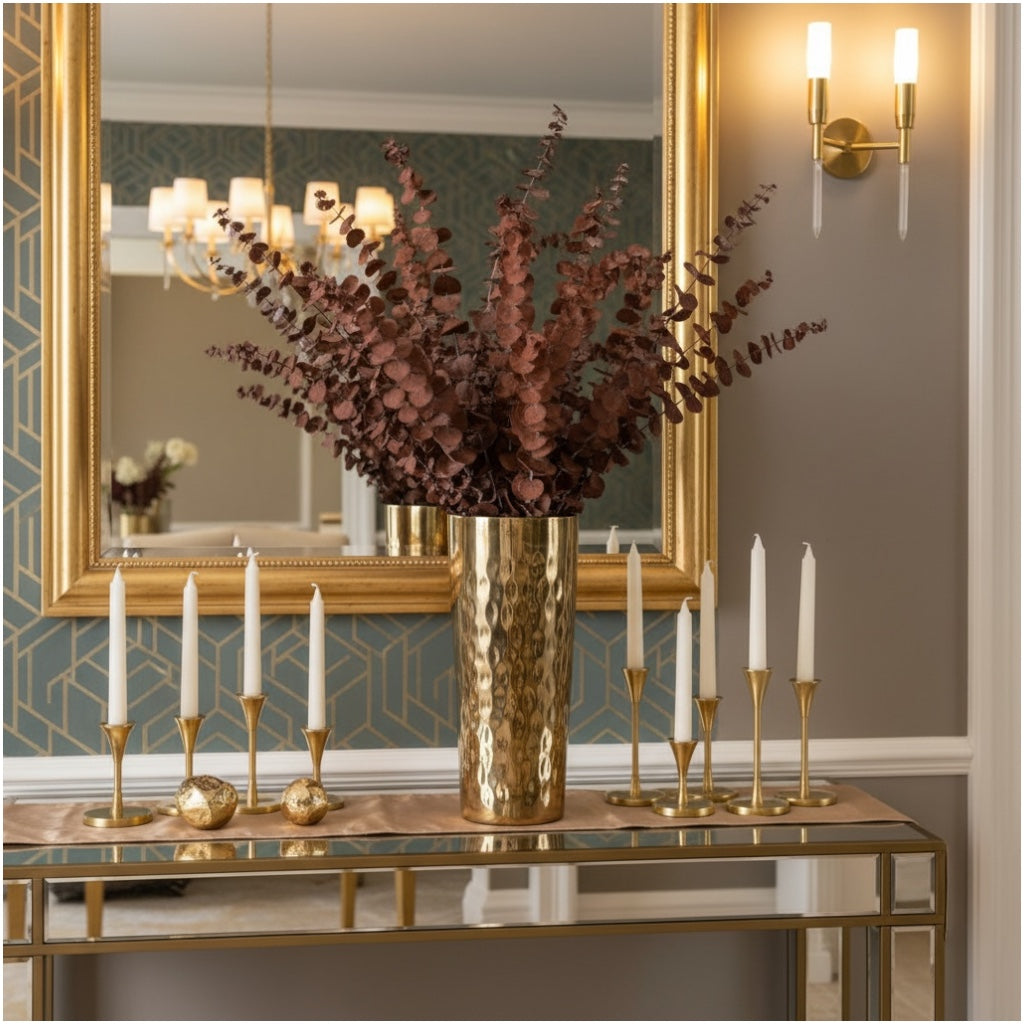 Lovely Brown Preserved Eucalyptus Stems - 60cm - Elegant Home Decor