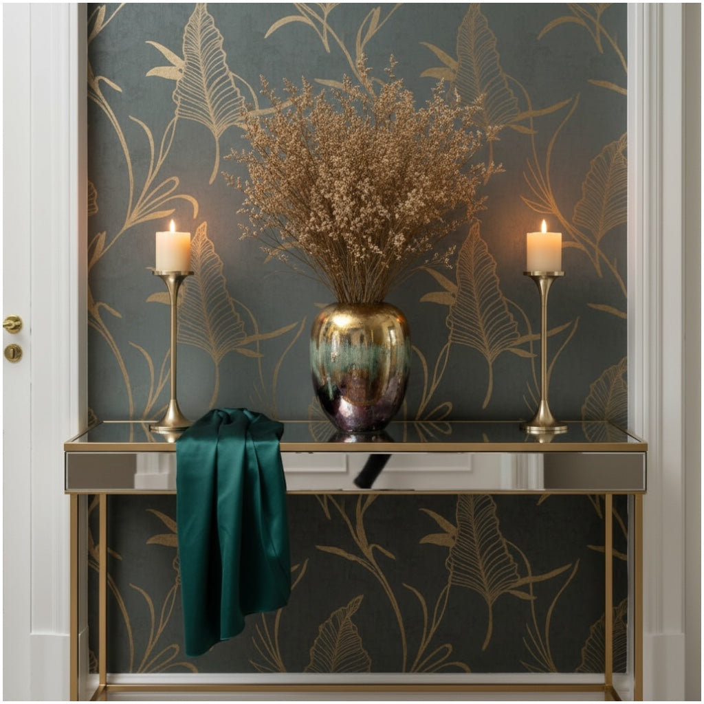 Preserved Caspia Stems - 70cm Decorative Dried Floral Bouquet- Light Brown