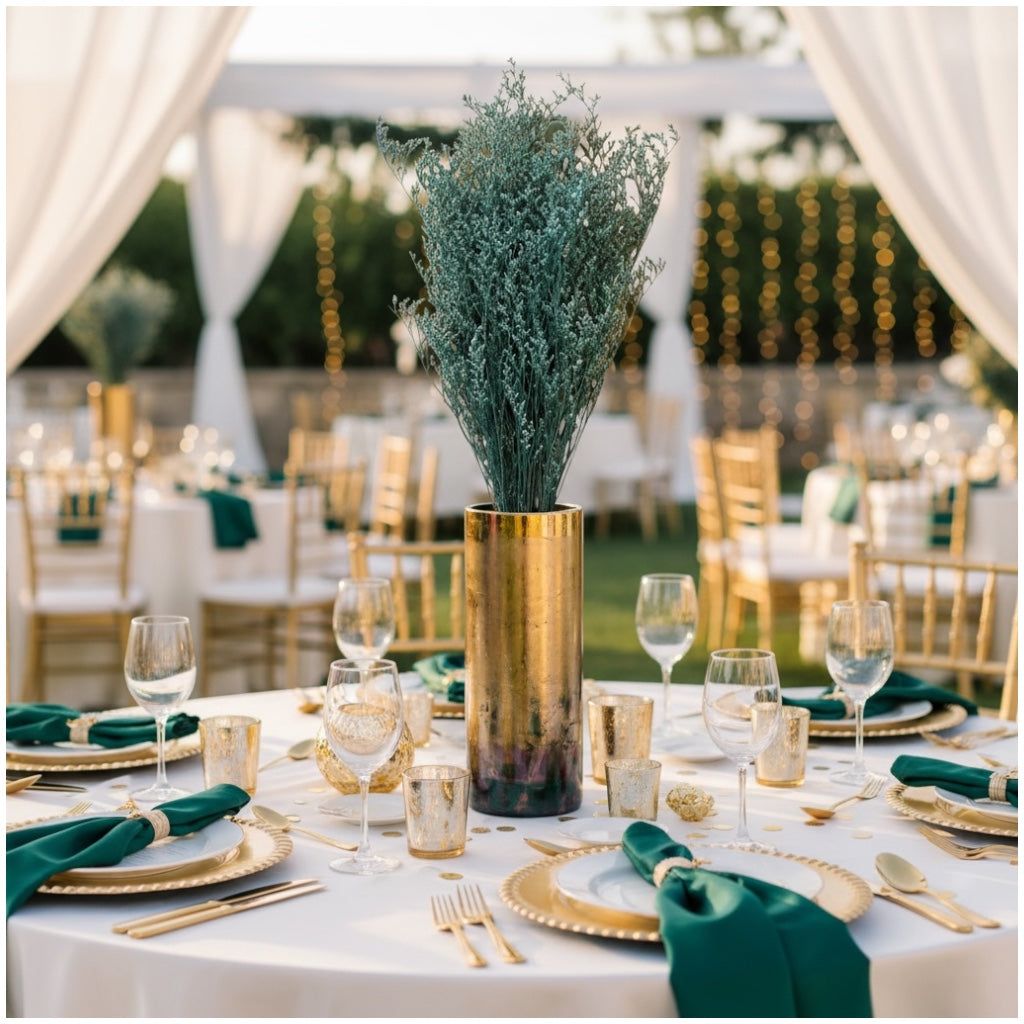 Natural Preserved Lavender Bouquet–Floral Stems-Green with Cream Tips-70 cm