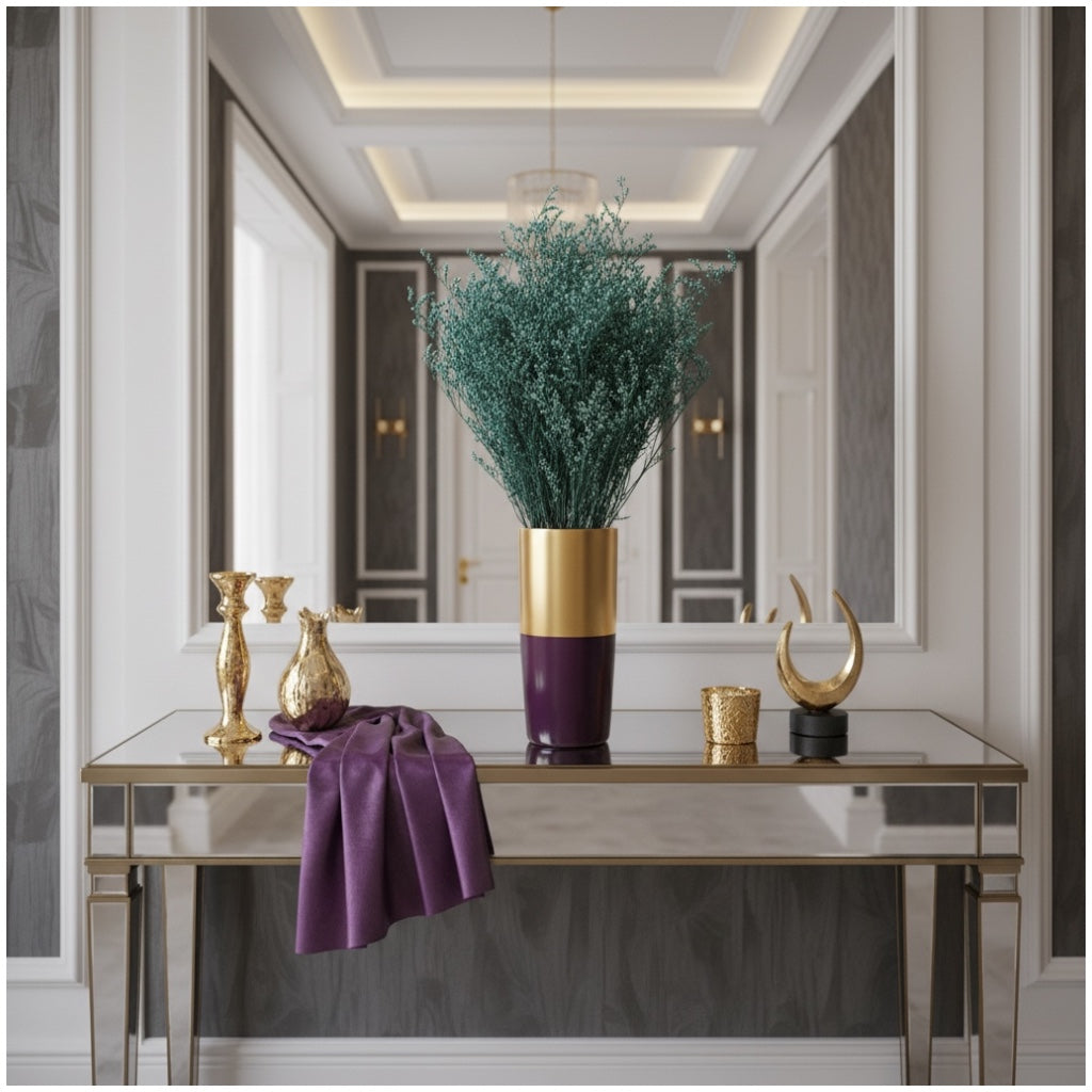 Natural Preserved Lavender Bouquet–Floral Stems-Green with Cream Tips-70 cm