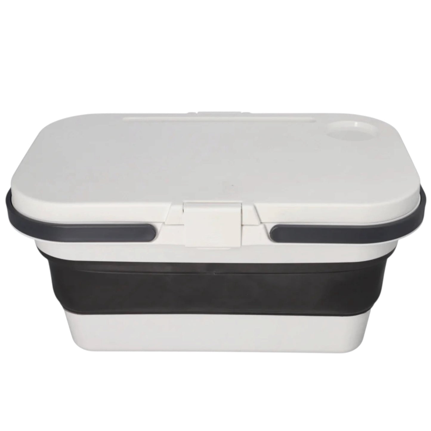 Collapsible Storage Basket with Lid - Camping and Picnic Essential - 47 cm