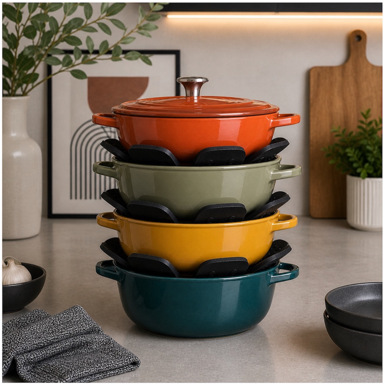 Essential Silicone Pot Pan Protector - 40cm - Pot, Plate or Bowl Stack Pad