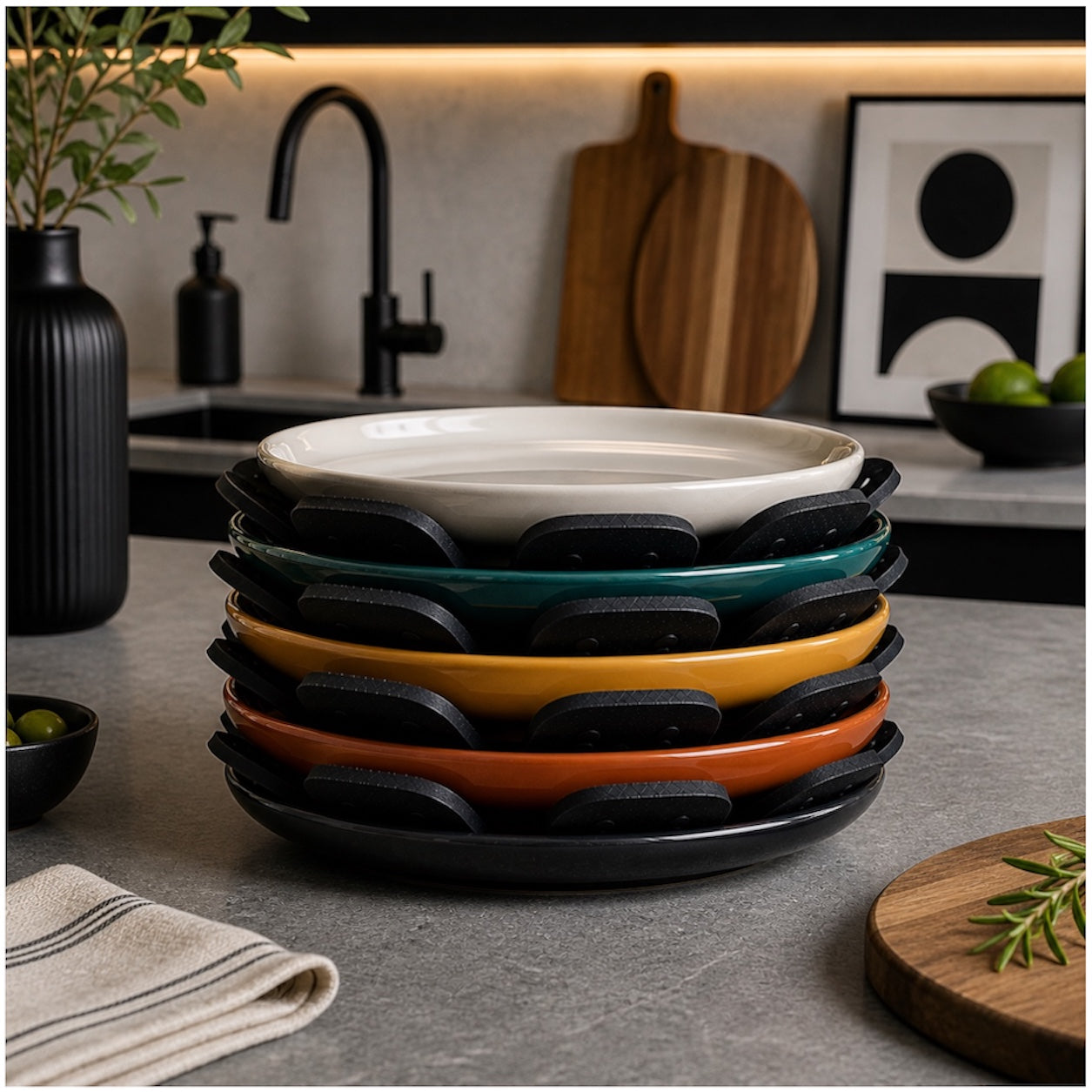 Essential Silicone Pot Pan Protector - 40cm - Pot, Plate or Bowl Stack Pad