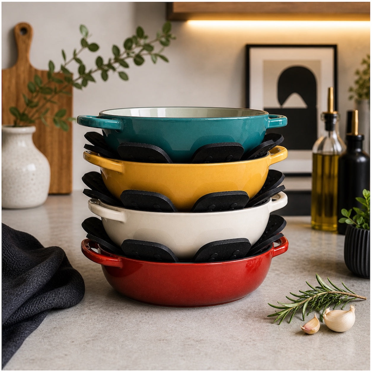 Essential Silicone Pot Pan Protector - 40cm - Pot, Plate or Bowl Stack Pad