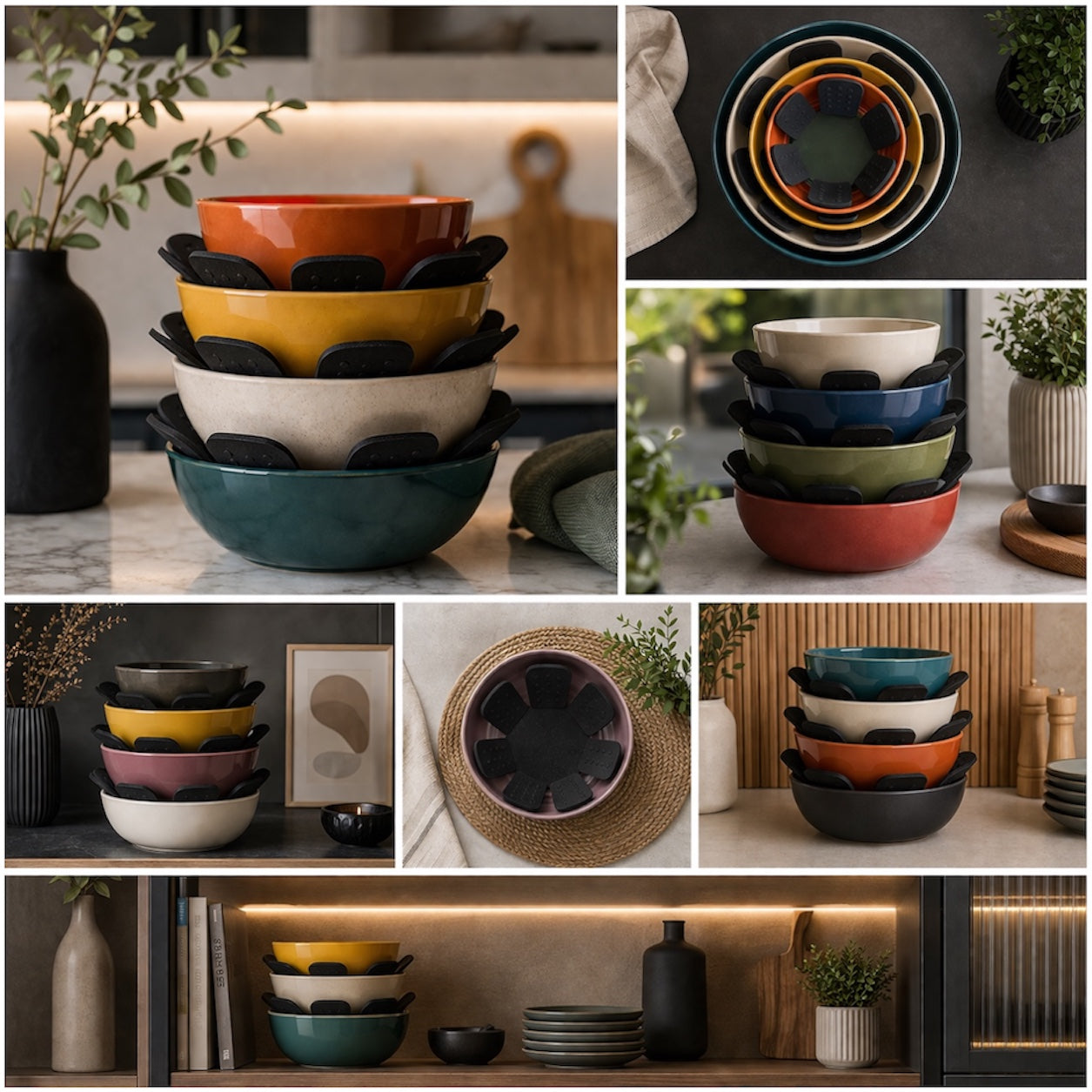 Essential Silicone Pot Pan Protector - 40cm - Pot, Plate or Bowl Stack Pad