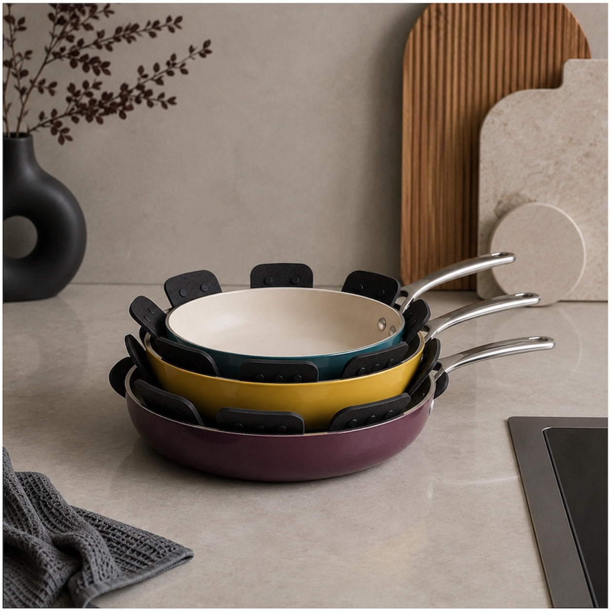 Essential Silicone Pot Pan Protector - 40cm - Pot, Plate or Bowl Stack Pad