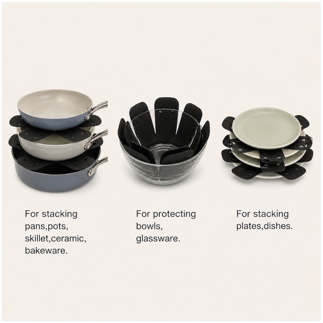 Essential Silicone Pot Pan Protector - 40cm - Pot, Plate or Bowl Stack Pad