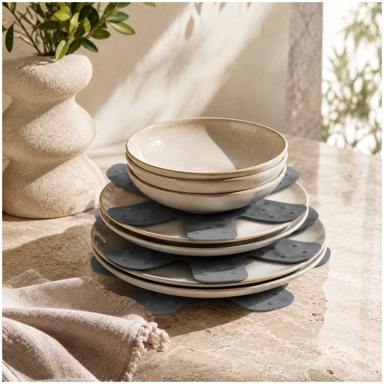Essential Silicone Pan and Pot Protectors for Cookware and Countertops-35cm