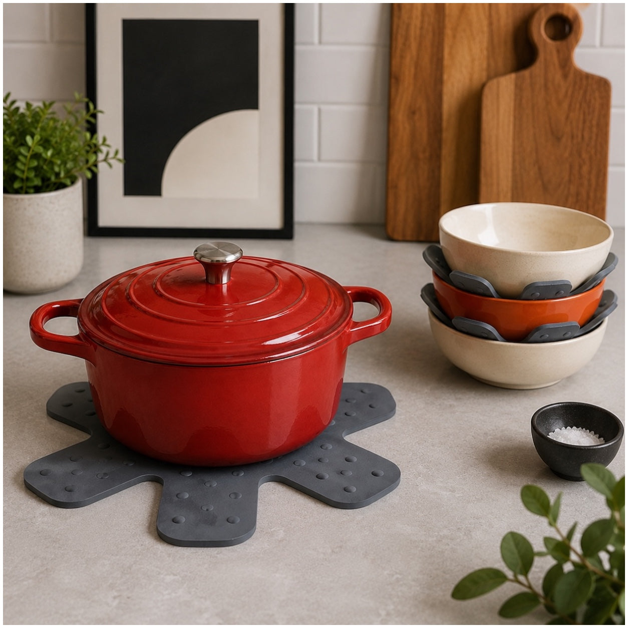 Essential Silicone Pan and Pot Protectors for Cookware and Countertops-35cm