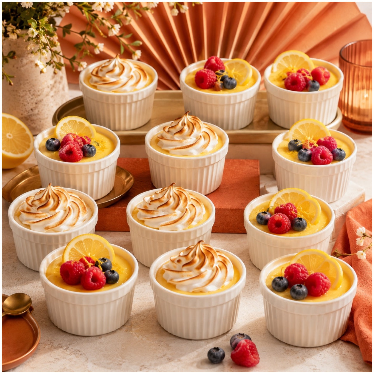 24-Piece White Porcelain Dessert Bowl Set – 9cm x 5cm - Perfect for baking