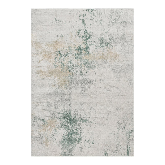 Modern Abstract Area Rug - 180cm x 120cm – Green, Cream Soft Accent Rug
