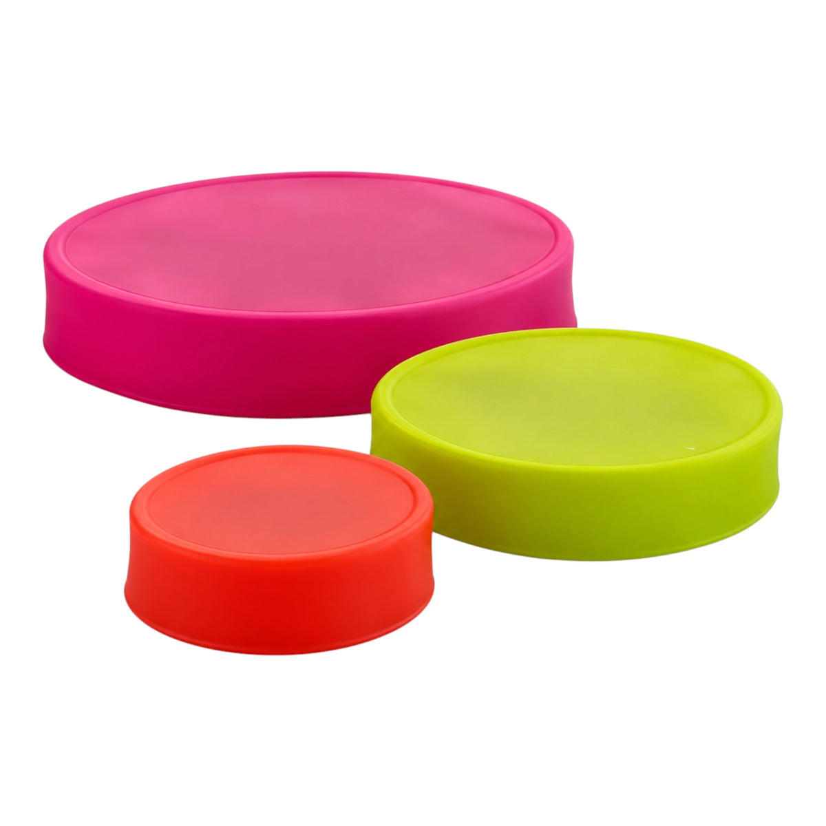 Flexible Silicone Stretch Lids 3-Piece Set | Airtight Food Covers, 8–17 cm