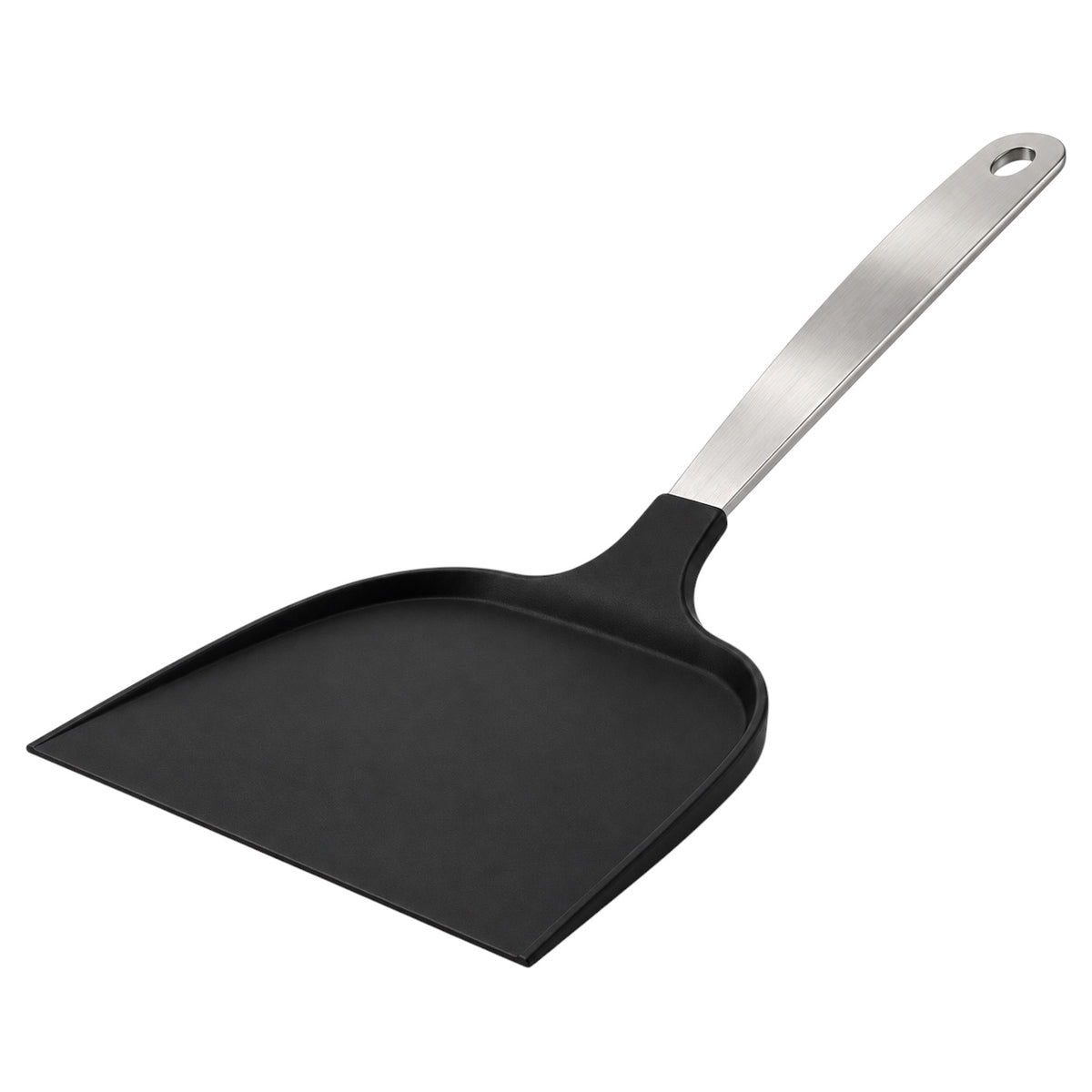 Wide Pancake Turner Spatula–Flexible Head and Stainless Steel Handle, 32 cm
