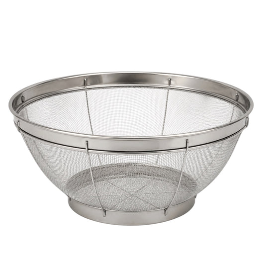 Fine Mesh Stainless Steel Colander Basket - Perfect for Kitchen Prep -25 cm