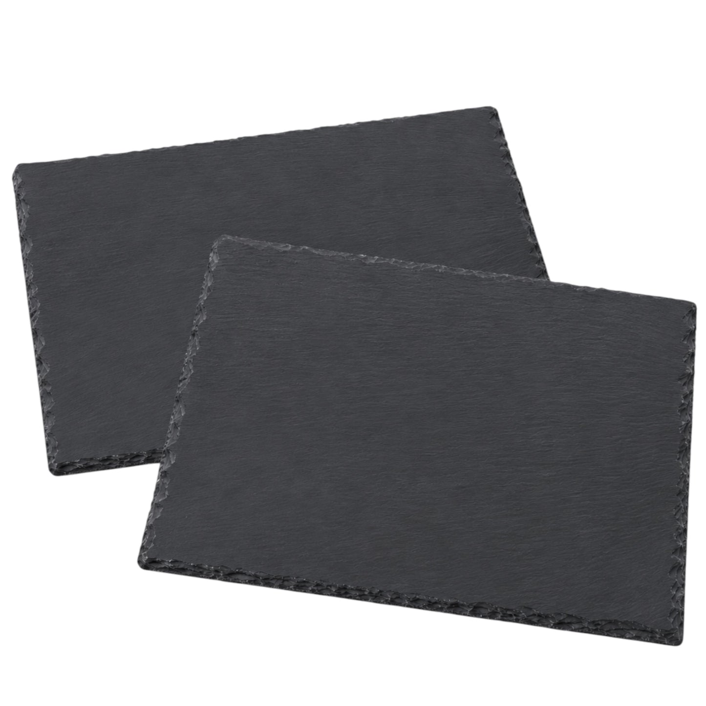 Two slate Platters on a white background