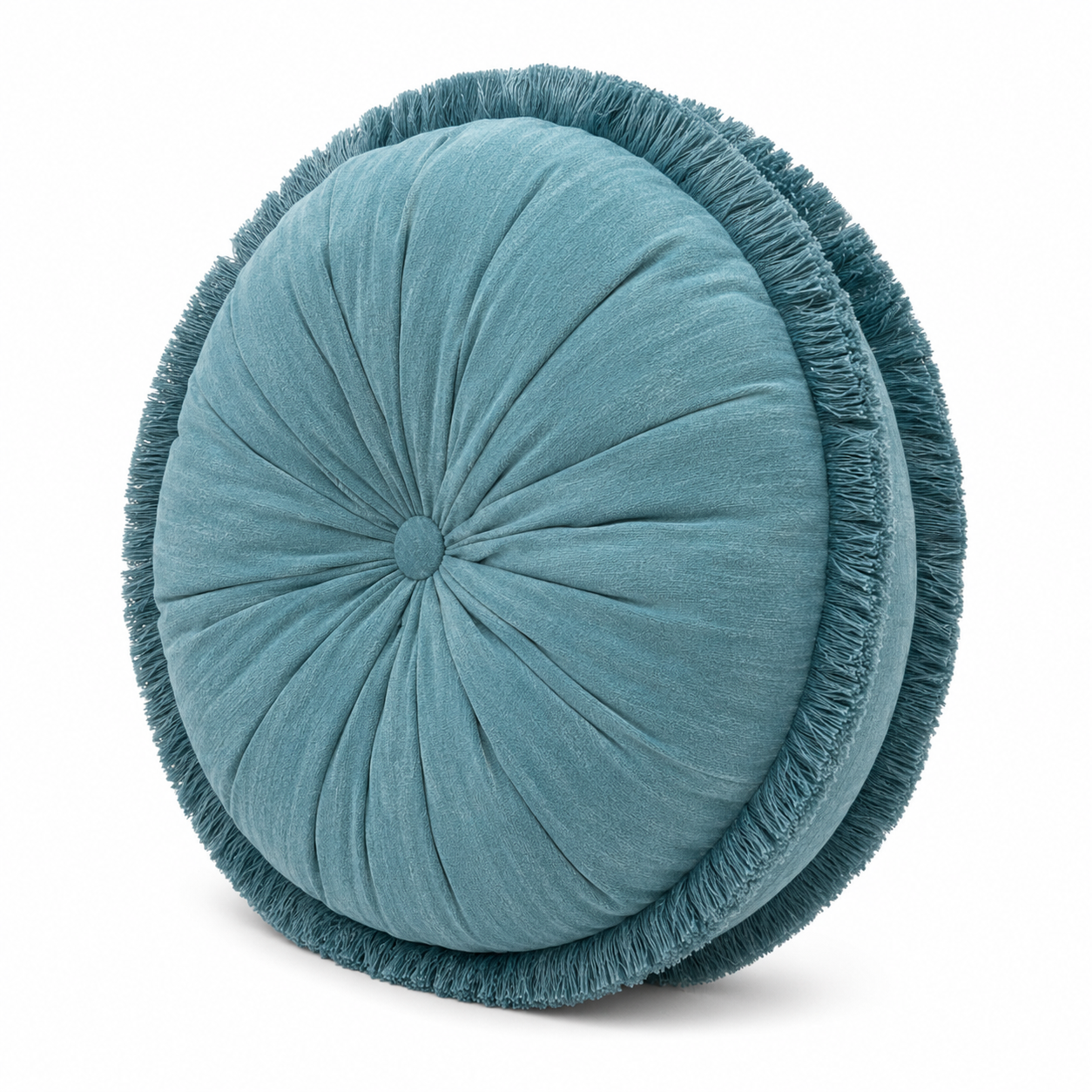 Elegant Round Velvet Scatter Cushion -43cm –Super Soft Throw Cushion