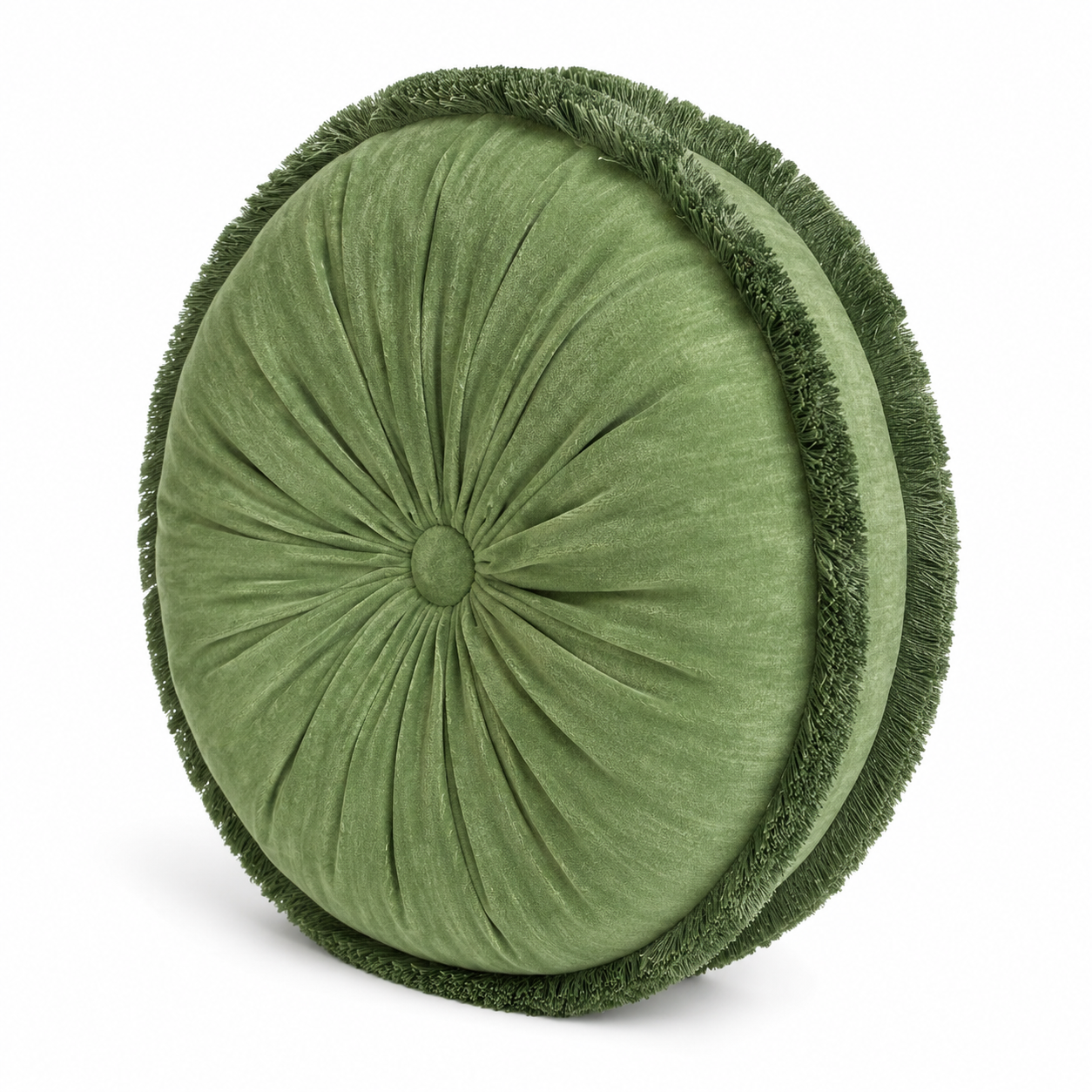 Elegant Round Velvet Scatter Cushion -43cm –Super Soft Throw Cushion