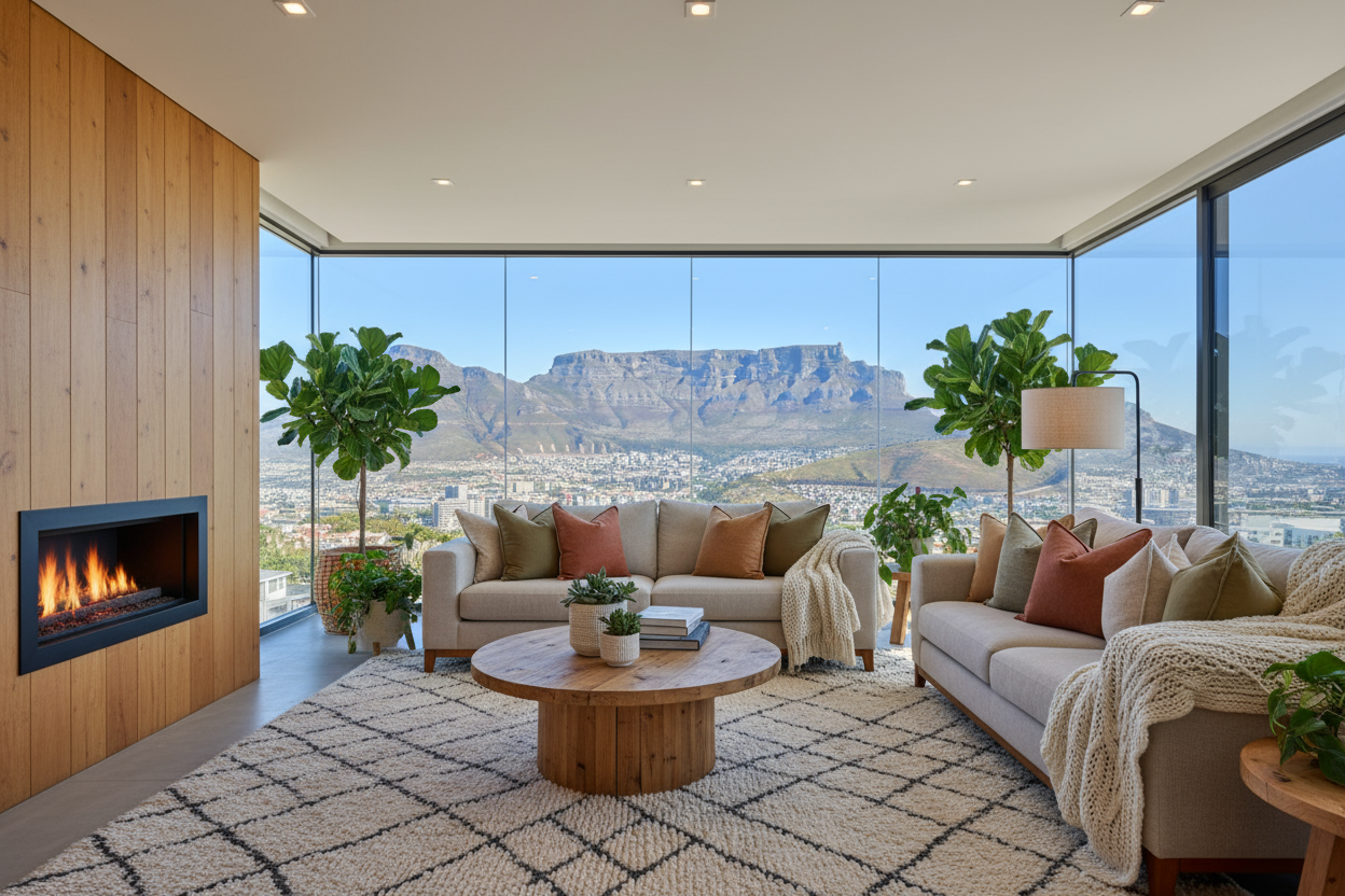 cozy home with scenic view of table mountain